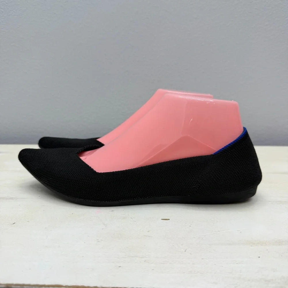 Rothy’s Black Pointed Toe Flats Size 7.5
